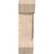 Ekena Millwork Traditional Slat Smooth Bracket w/ Offset Brace, Douglas Fir, 7 1/2"W x 18"D x 26"H BKT0806X18X26TRA06SDF - alternate 4